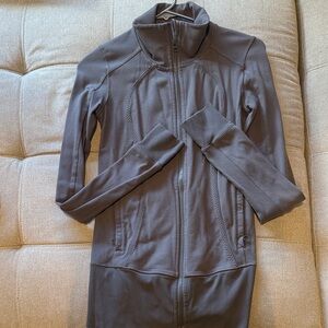 Gray Full-Zip Jacket